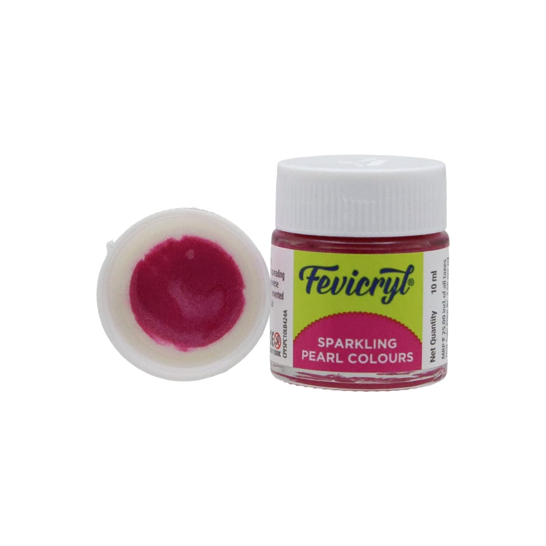 Pidilite Light Pink Pidilite Fevicryl Acrylic Colours Sparkling Pearl 10ml