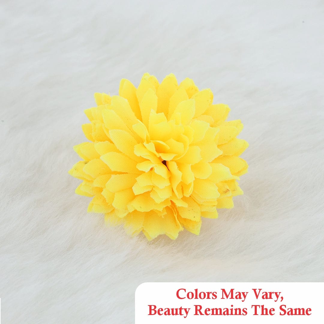 Crafteria Golden Yellow Small MariGold Artificial flowers D01