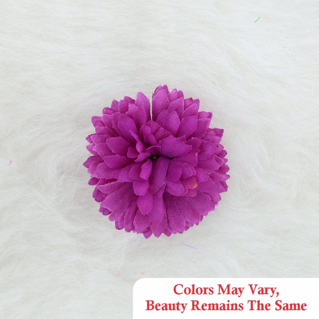 Crafteria Dark Magenta Small MariGold Artificial flowers D01