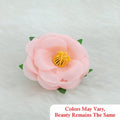 Crafteria Peach Fabric Rose Artificial flowers D02