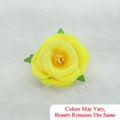 Crafteria Lemon Yellow Fabric Rose Artificial flowers D02