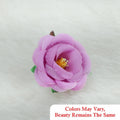 Crafteria Pinkish Purple Fabric Rose Artificial flowers D02