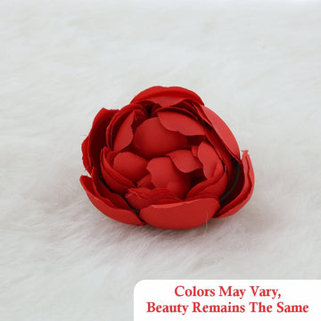 Crafteria Bright Red Big Peony Artificial flowers D04