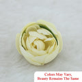 Crafteria Ivory White / Green Big Peony Artificial flowers D04