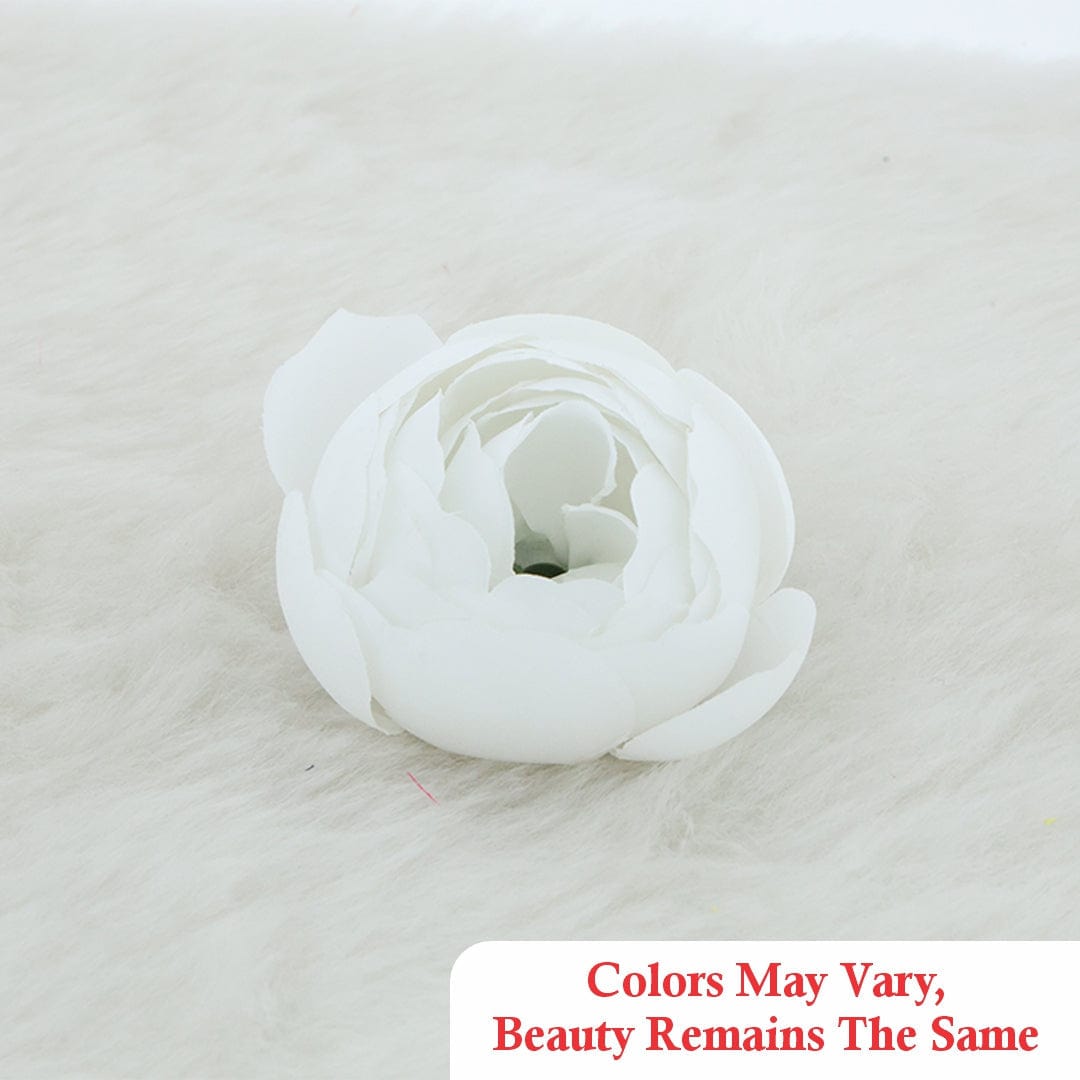 Crafteria Bright White Big Peony Artificial flowers D04
