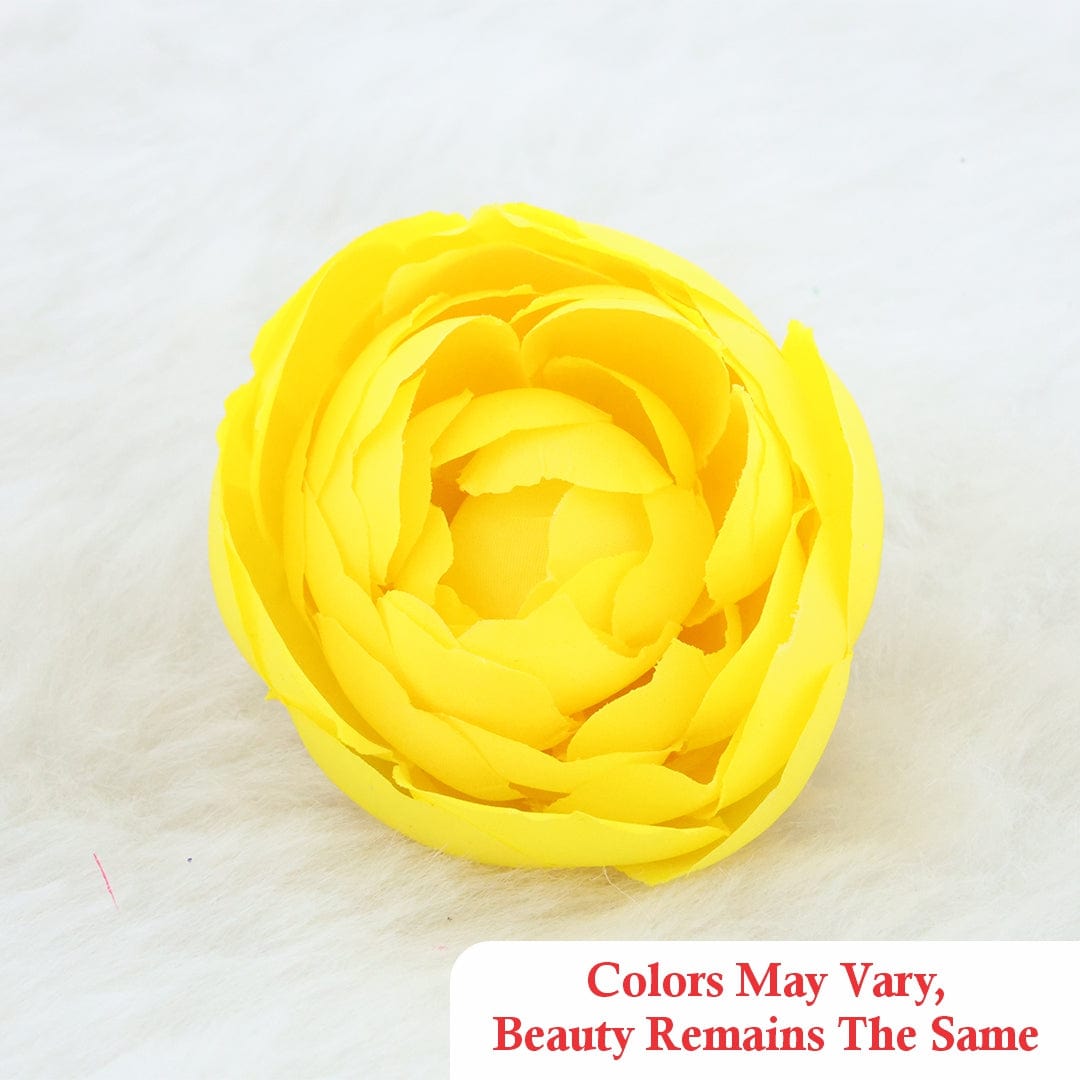 Crafteria Vivid Yellow Big Peony Artificial flowers D04
