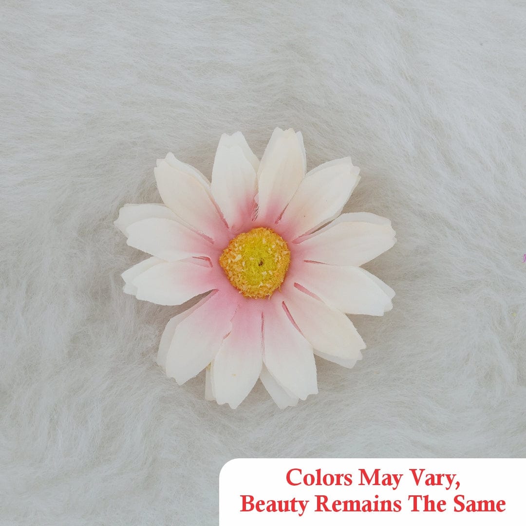 Crafteria Pink Cream Sun Flower Artificial flowers D05