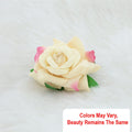 Crafteria Ivory Pink Velvet Rose Artificial flowers D06