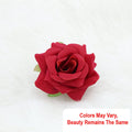 Crafteria Blood Red Velvet Rose Artificial flowers D06