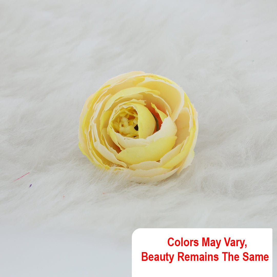 Crafteria Lemon Yellow Small Peony Artificial flowers D07