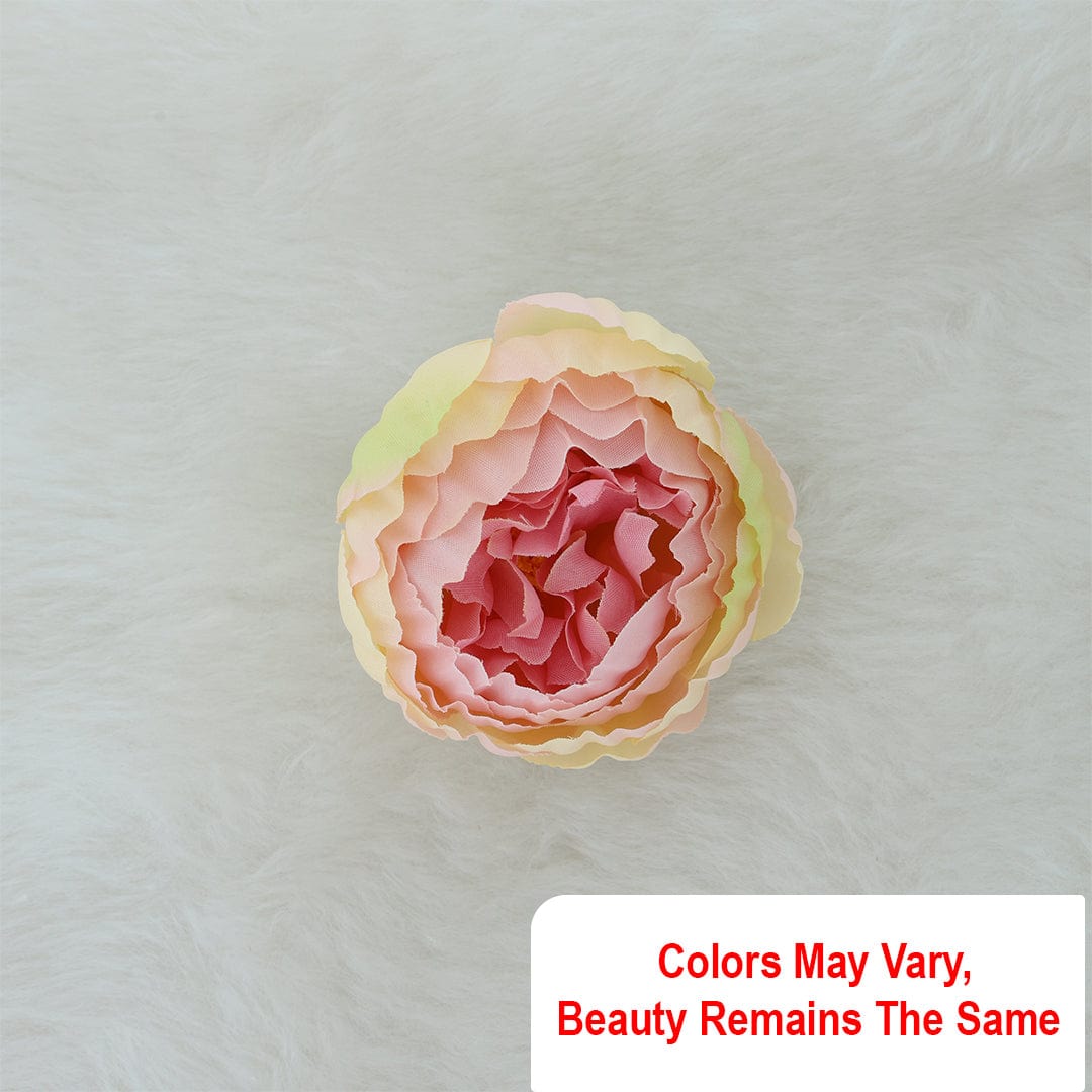 Crafteria Peach With Pink & Ivory Lotus-3 Artificial flowers D08