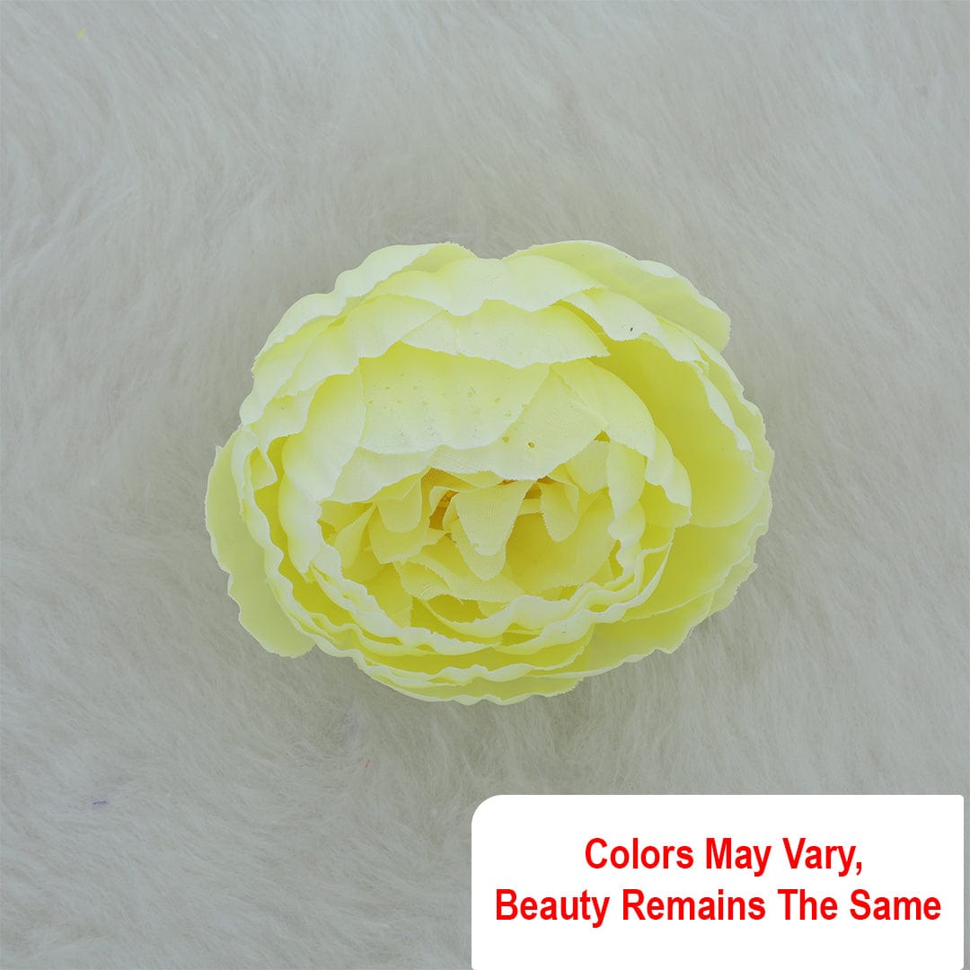 Crafteria Cream & Light Yellow Lotus-3 Artificial flowers D08