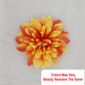 Crafteria Red & Orange Satin Big Artificial flowers D09