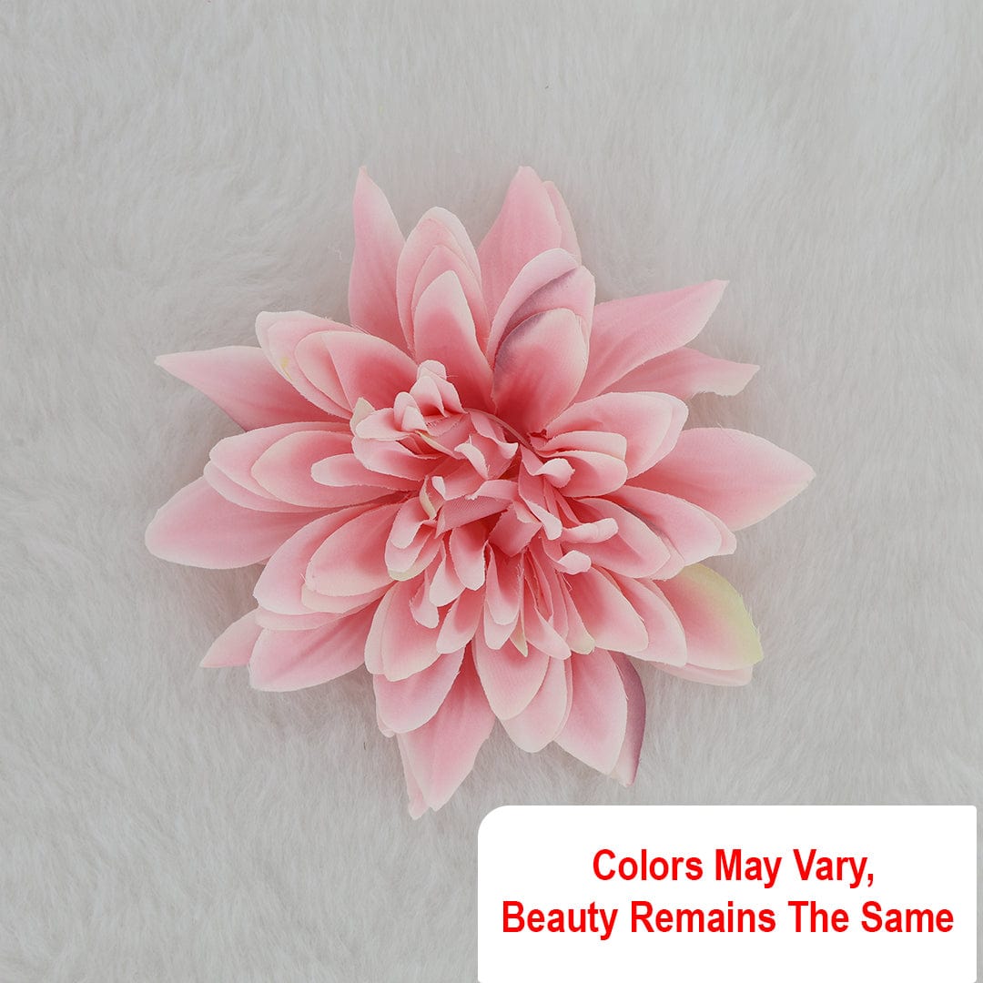 Crafteria Pink & Yellow Satin Big Artificial flowers D09