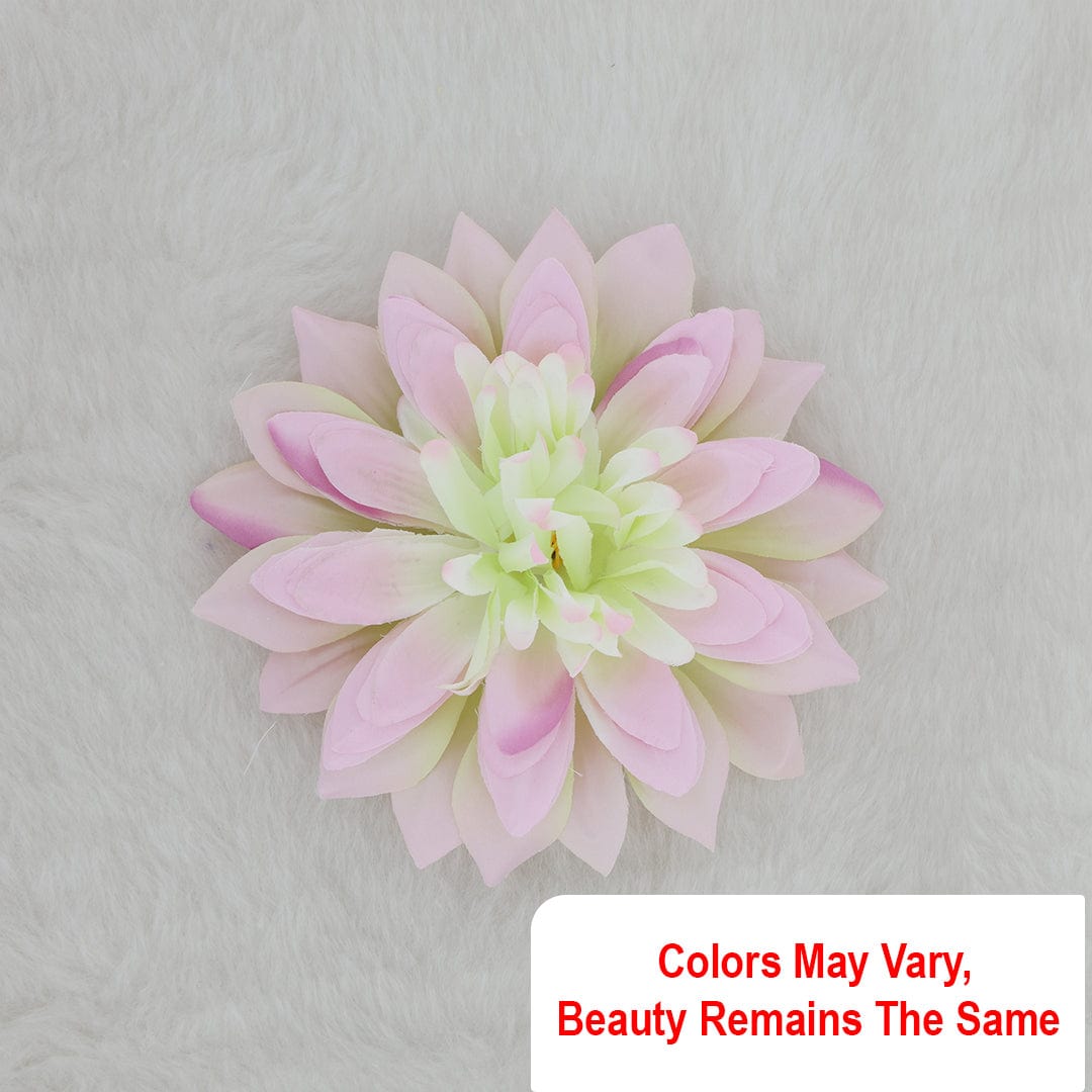 Crafteria Yellow & Pink Satin Big Artificial flowers D09