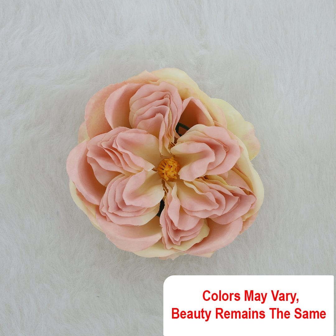 Crafteria Peach Pink Lotus-2 Artificial flowers D10