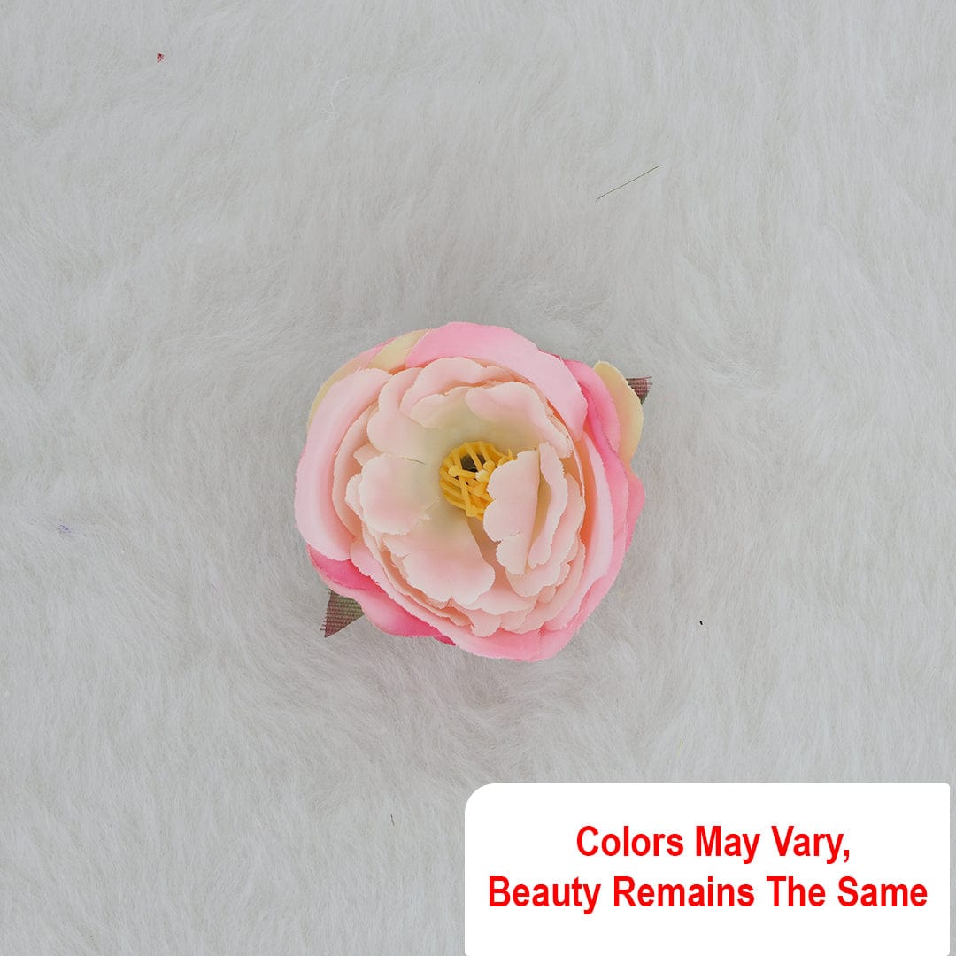 Crafteria Pink & Lemon K Rose Artificial flowers D12