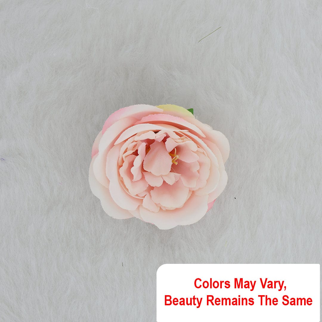 Crafteria Yellow & Light Pink K Rose Artificial flowers D12