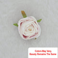 Crafteria Pink & White Heavy Rose Artificial flowers D15