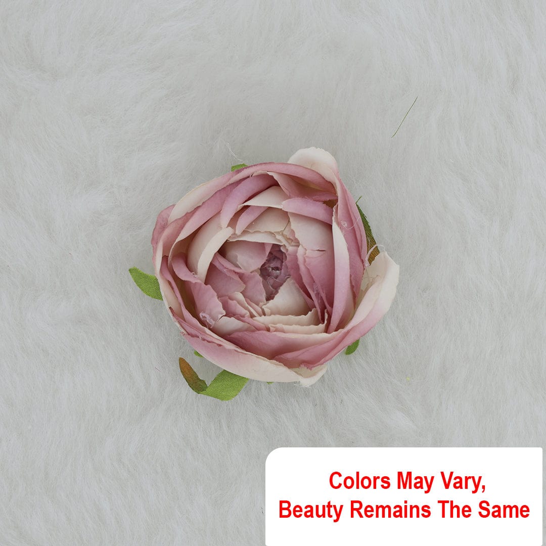 Crafteria Dusty Peach & Ivory Heavy Rose Artificial flowers D15