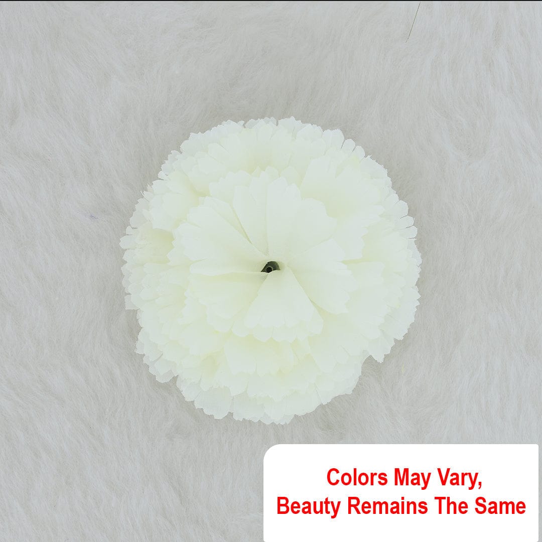 Crafteria Red & White Carnition Artificial flowers D16