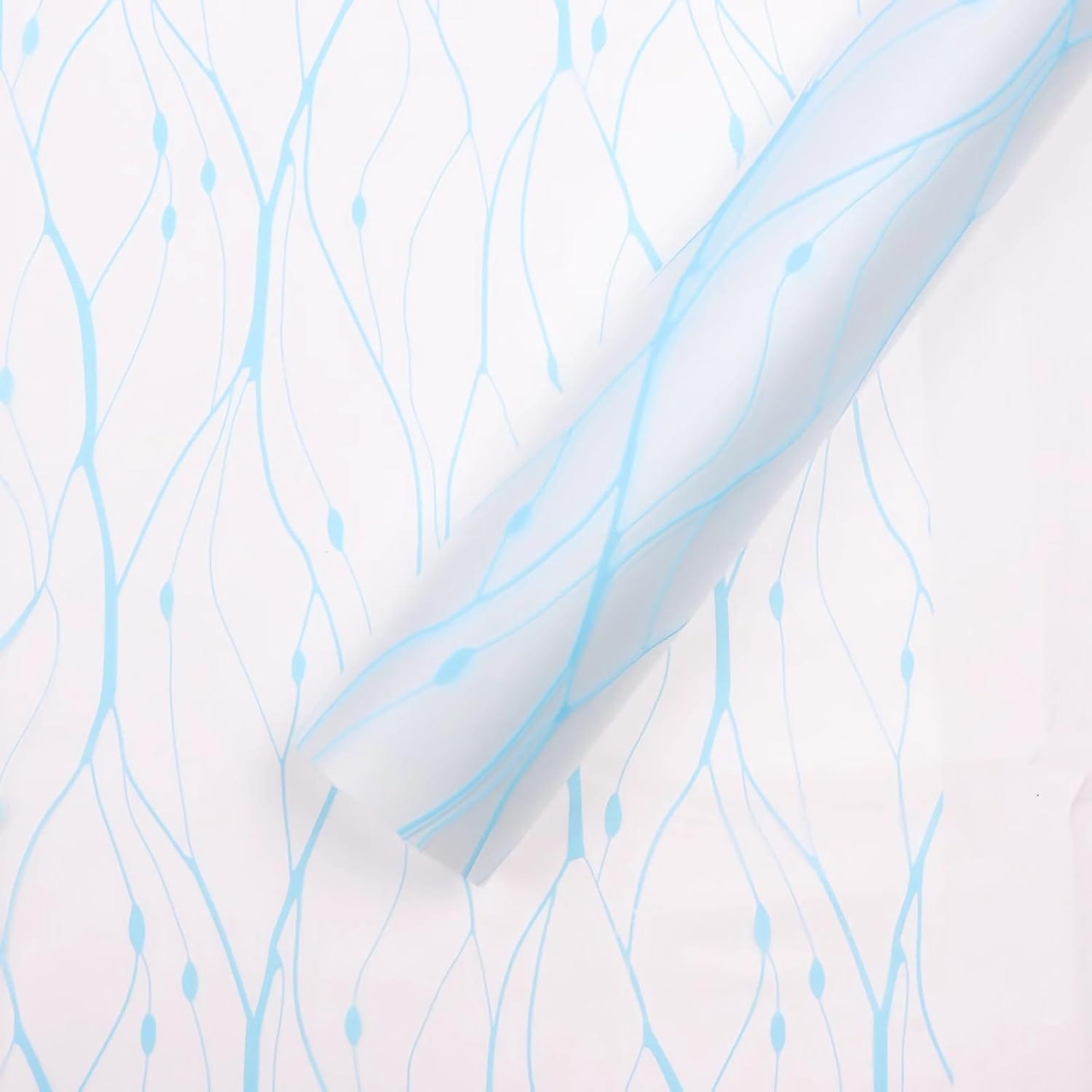 Crafteria Sky Blue Vine Pattern Bouquet Paper