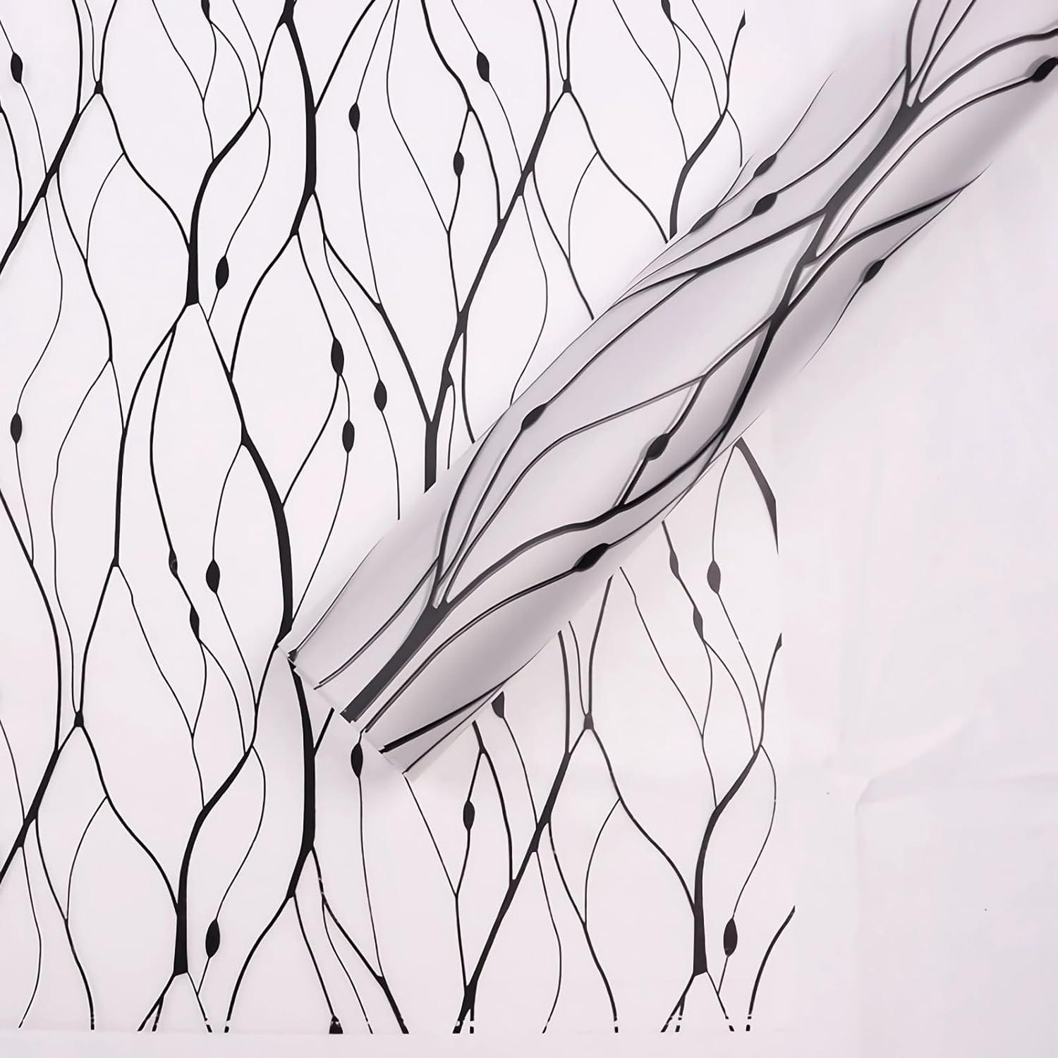 Crafteria Black Vine Pattern Bouquet Paper