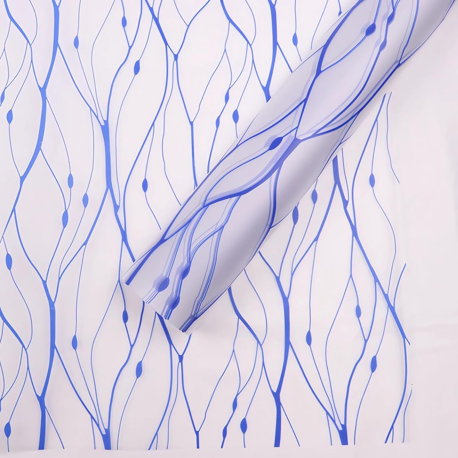 Crafteria Blue Vine Pattern Bouquet Paper