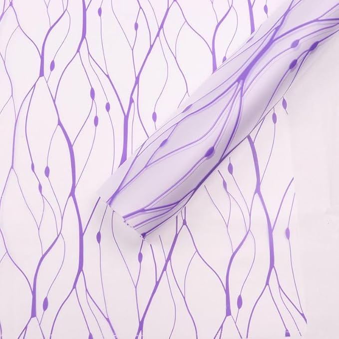 Crafteria Purple Vine Pattern Bouquet Paper