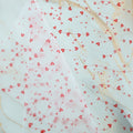 Crafteria Red Heart Line Bouquet Paper – Waterproof Floral Gift Wrapping for Bouquets & Hampers