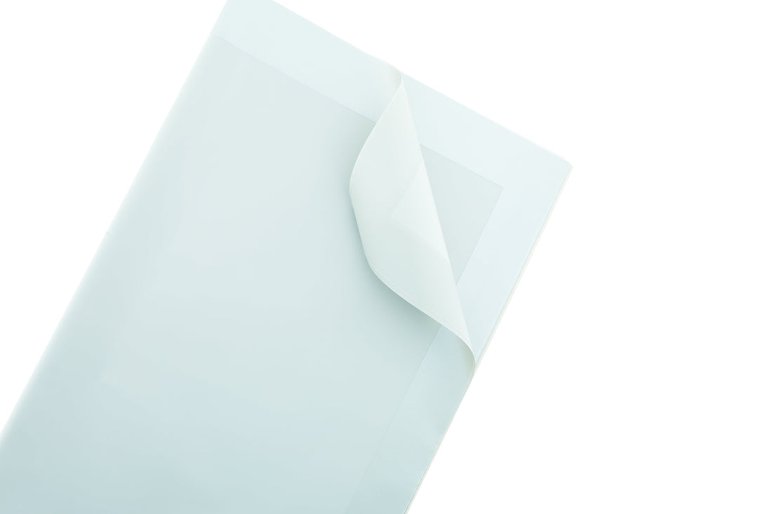 Crafteria Peach Shiny Border Wrapping Bouquet Paper (Peach, Gray)