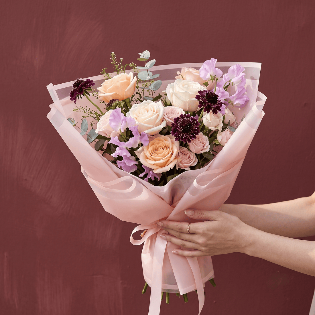 Crafteria baby Pink Korean Waterproof Bouquet Wrapping Paper – Premium Floral Packaging for Bouquets & DIY Crafts
