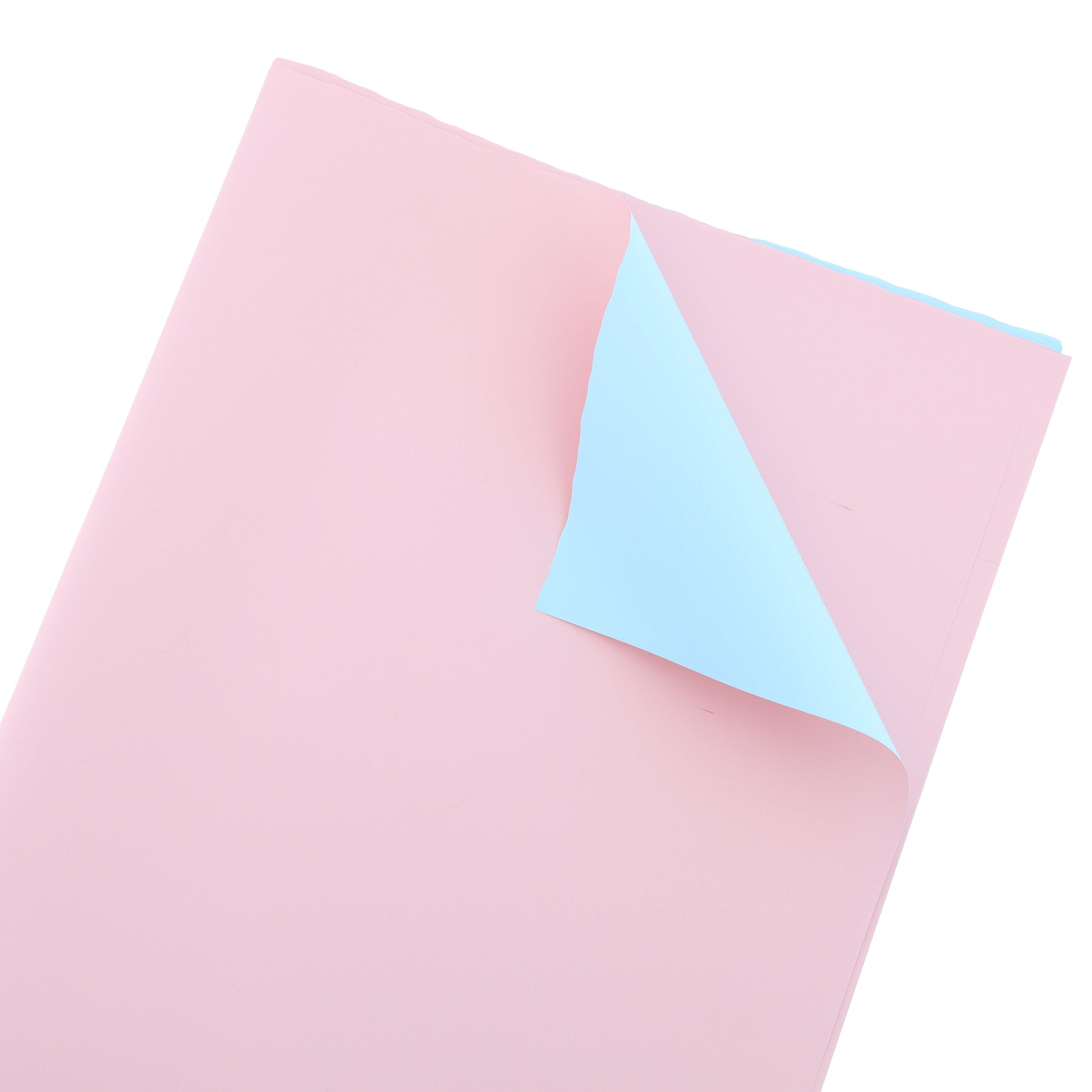 Crafteria Pink with Sky Blue Two Sided Color Wrapping Bouquet paper