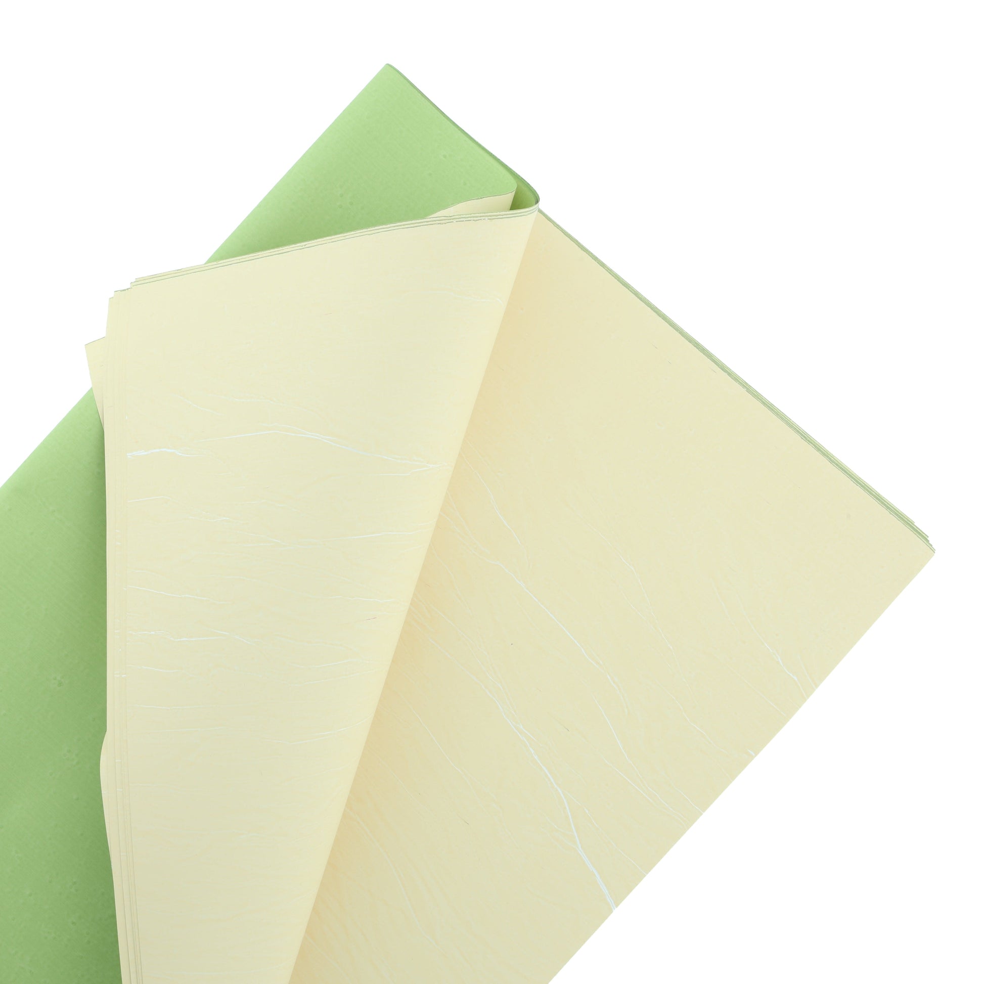 Crafteria Green with Butter Yellow Two Sided Color Wrapping Bouquet paper