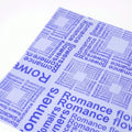 JUST CRAFT IT Coaster Blue Multi-color Printed Bouquet Wrapping Paper for Floral Arrangements & DIY Gift Packaging