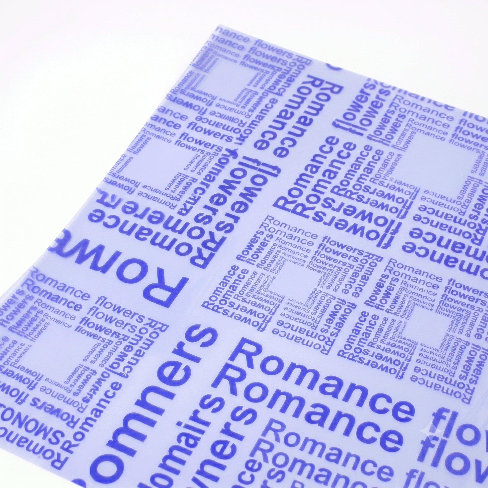 JUST CRAFT IT Coaster Blue Multi-color Printed Bouquet Wrapping Paper for Floral Arrangements & DIY Gift Packaging