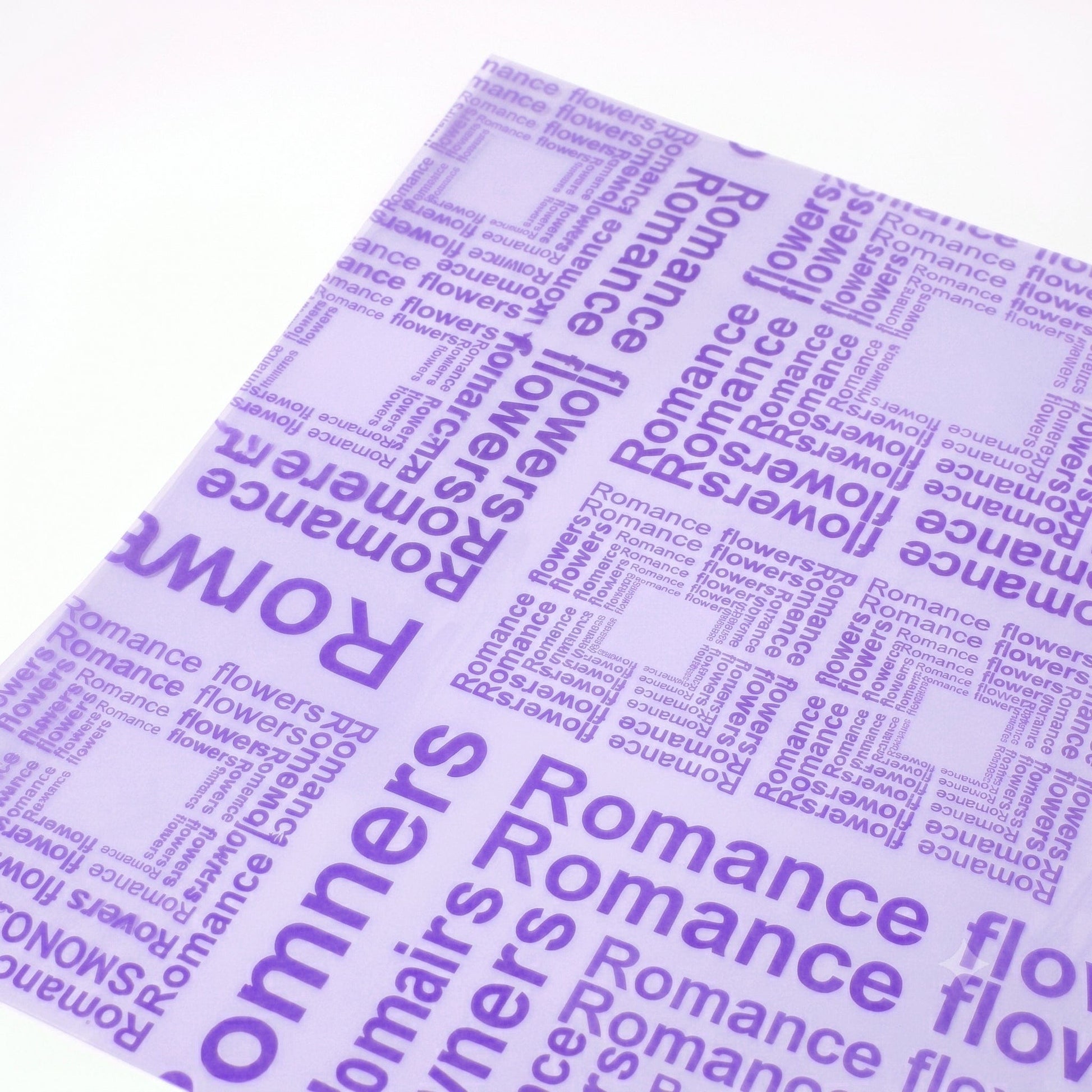 JUST CRAFT IT Light Purple Multi-color Printed Bouquet Wrapping Paper for Floral Arrangements & DIY Gift Packaging
