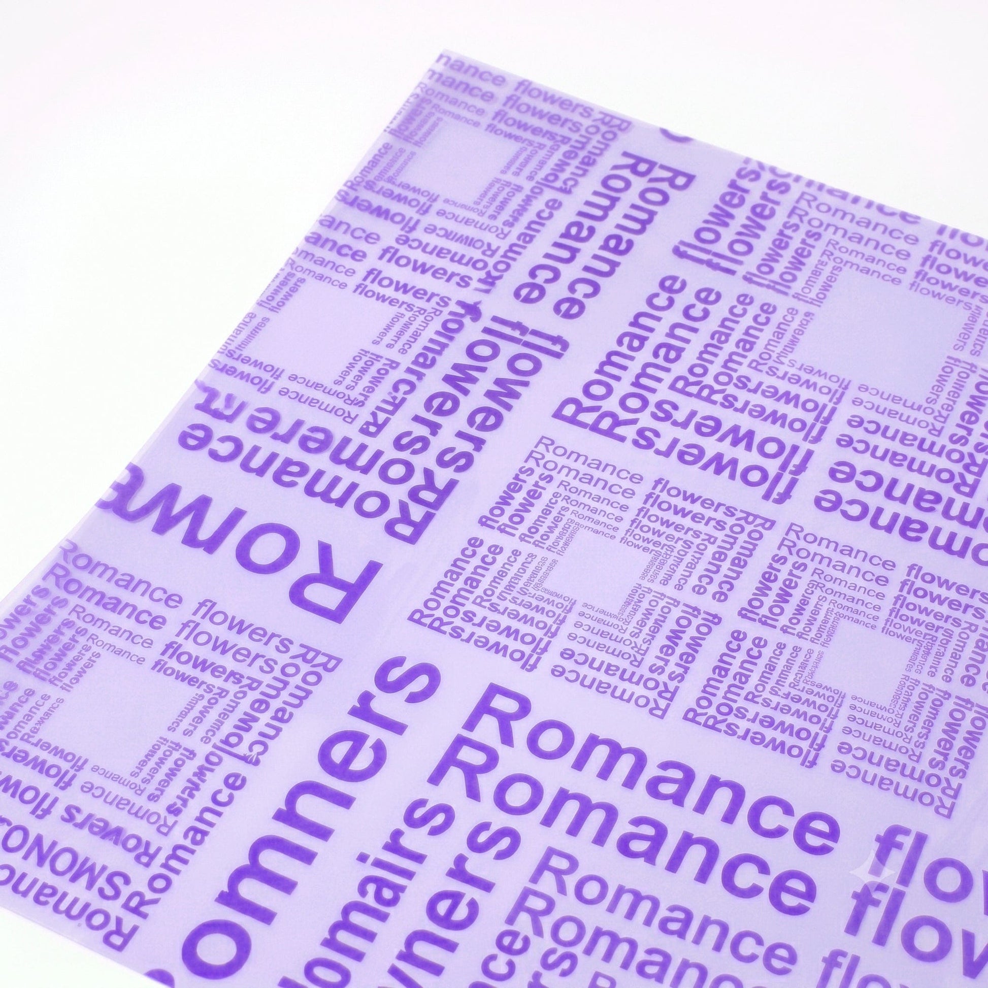 JUST CRAFT IT Dark Purple Multi-color Printed Bouquet Wrapping Paper for Floral Arrangements & DIY Gift Packaging