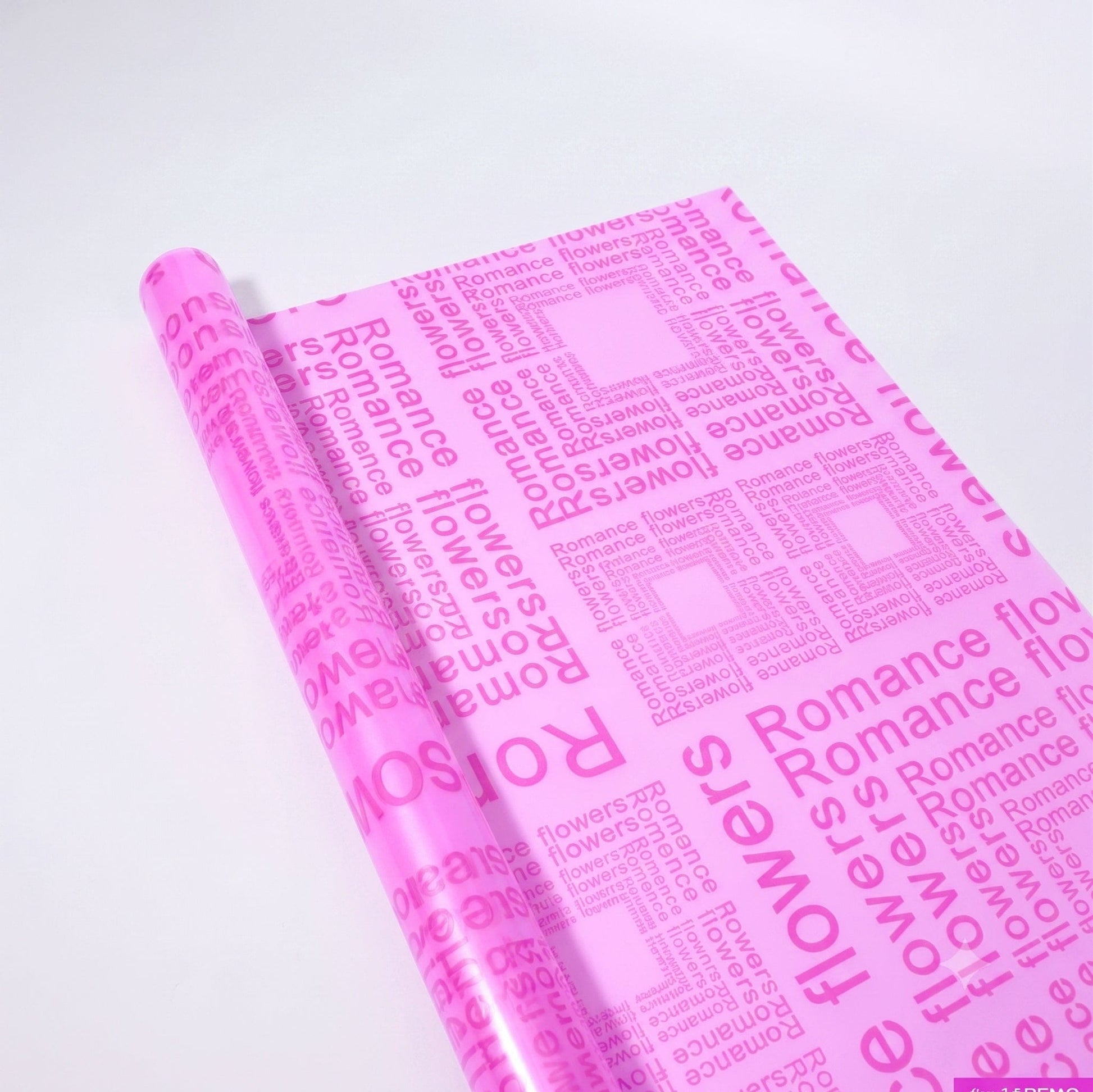 JUST CRAFT IT Rose Pink Multi-color Printed Bouquet Wrapping Paper for Floral Arrangements & DIY Gift Packaging