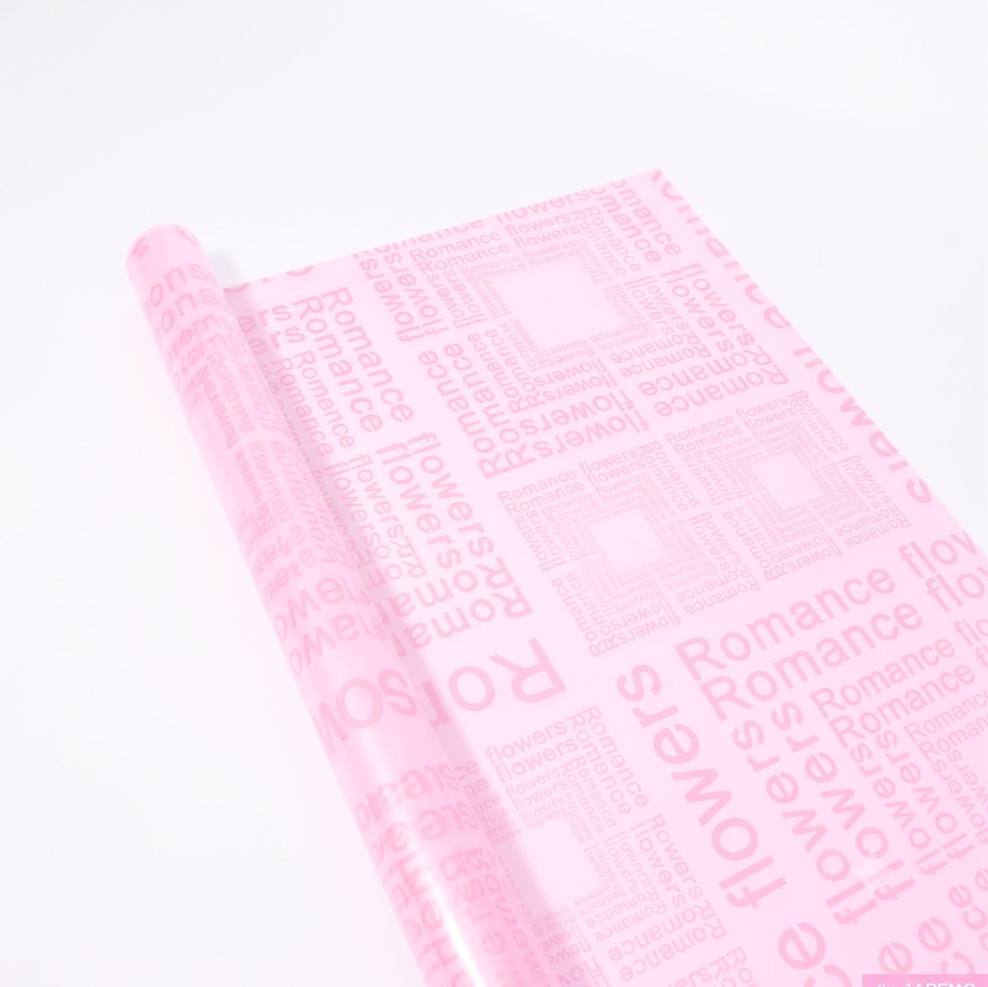 JUST CRAFT IT Baby Pink Multi-color Printed Bouquet Wrapping Paper for Floral Arrangements & DIY Gift Packaging