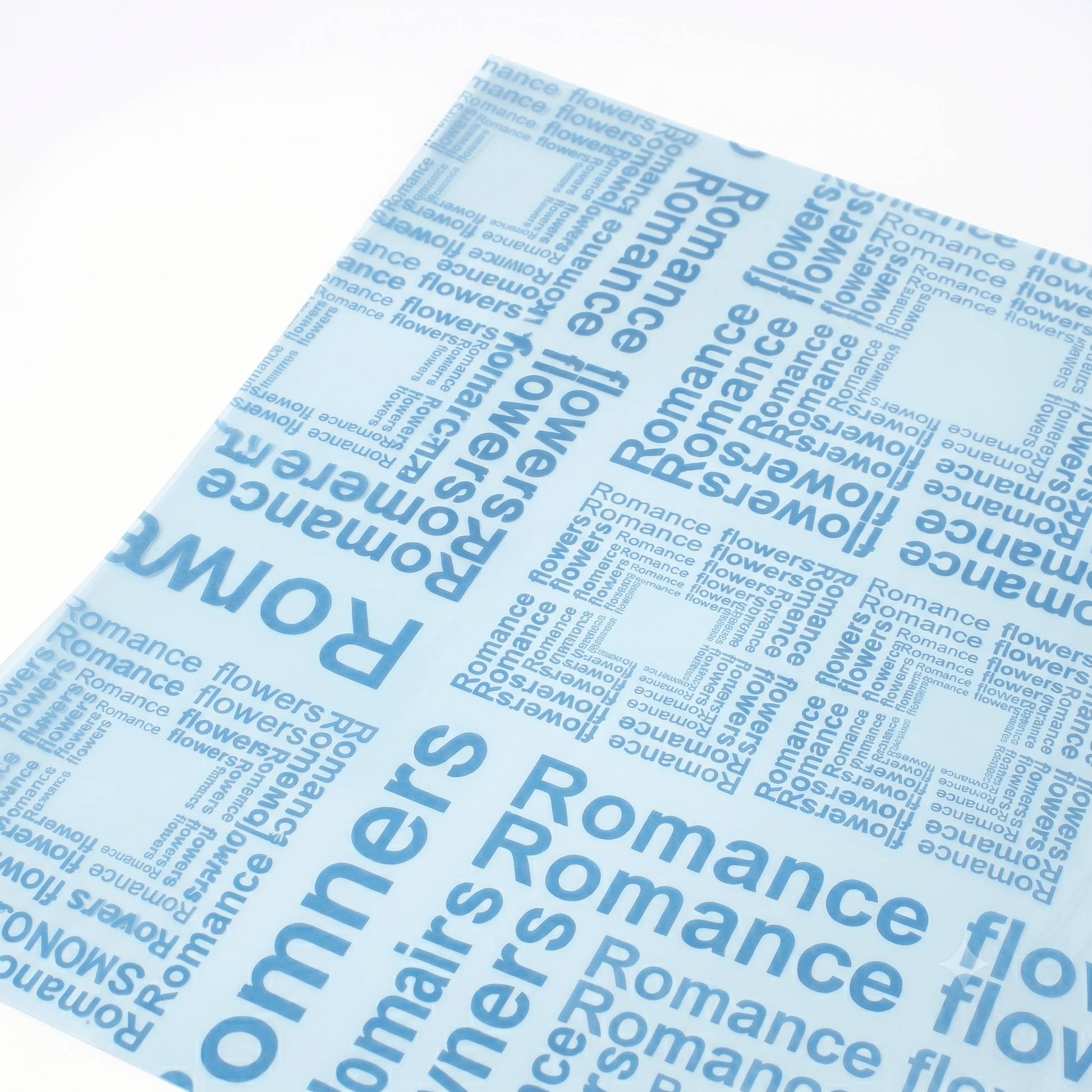 JUST CRAFT IT Sky Blue Multi-color Printed Bouquet Wrapping Paper for Floral Arrangements & DIY Gift Packaging
