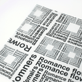 JUST CRAFT IT Black Multi-color Printed Bouquet Wrapping Paper for Floral Arrangements & DIY Gift Packaging