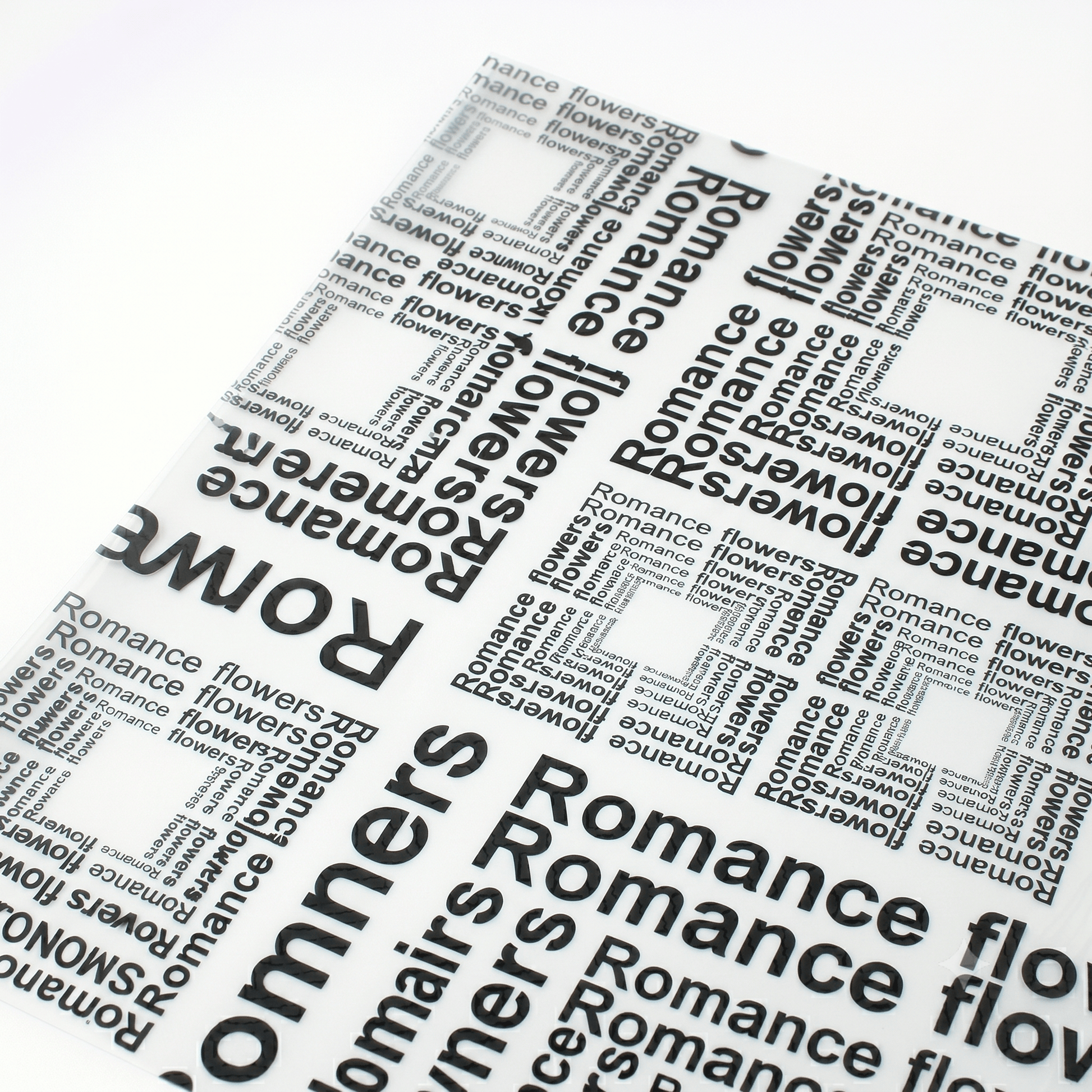 JUST CRAFT IT Black Multi-color Printed Bouquet Wrapping Paper for Floral Arrangements & DIY Gift Packaging