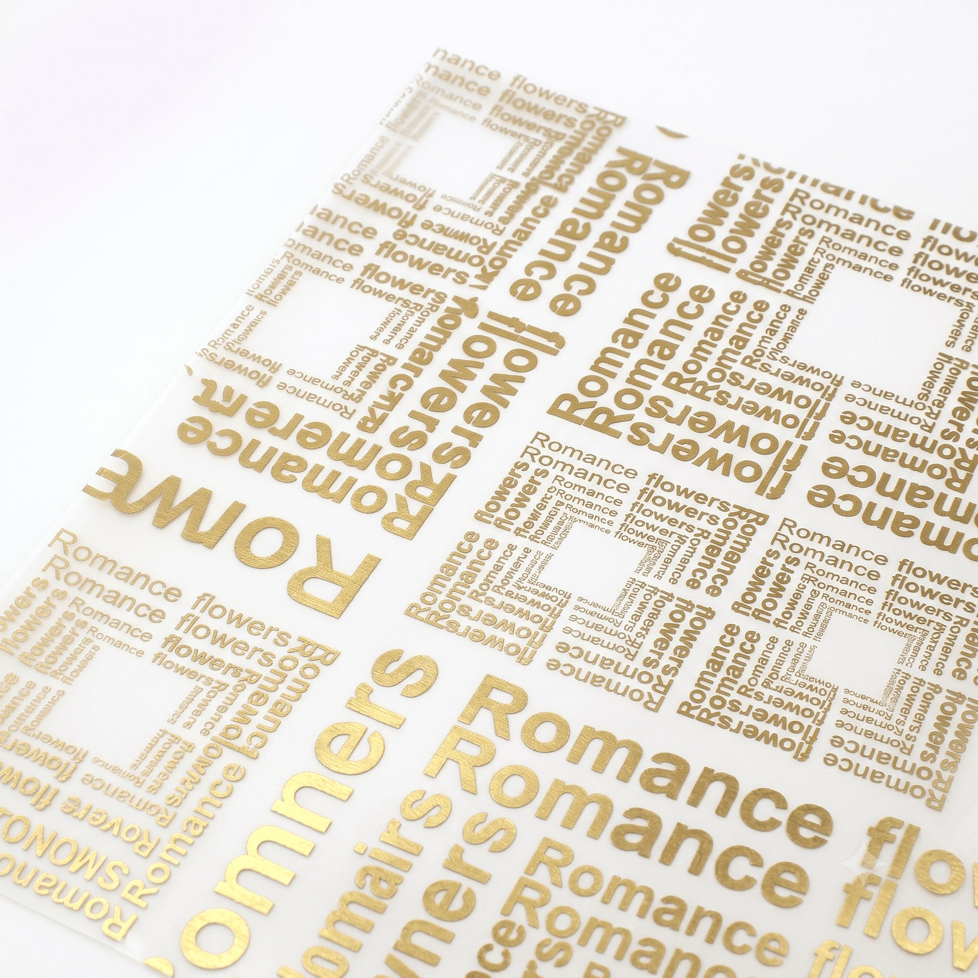 JUST CRAFT IT Golden Multi-color Printed Bouquet Wrapping Paper for Floral Arrangements & DIY Gift Packaging