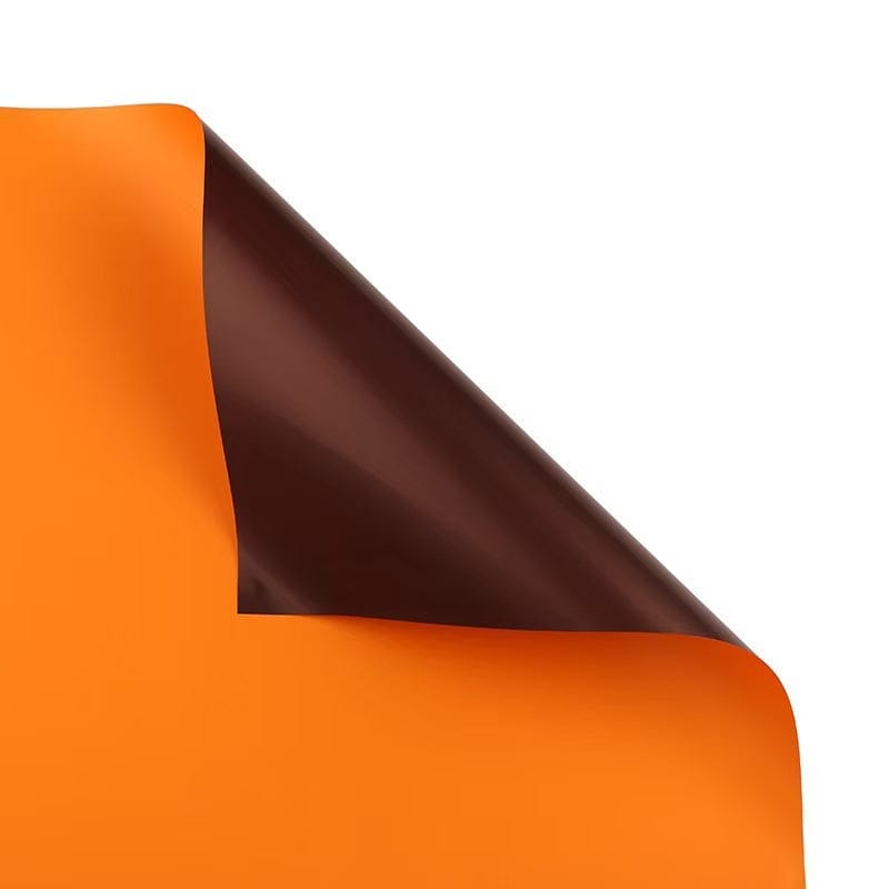 Crafteria Hermes Orange + Antique Brown Double shade Bouquet Paper