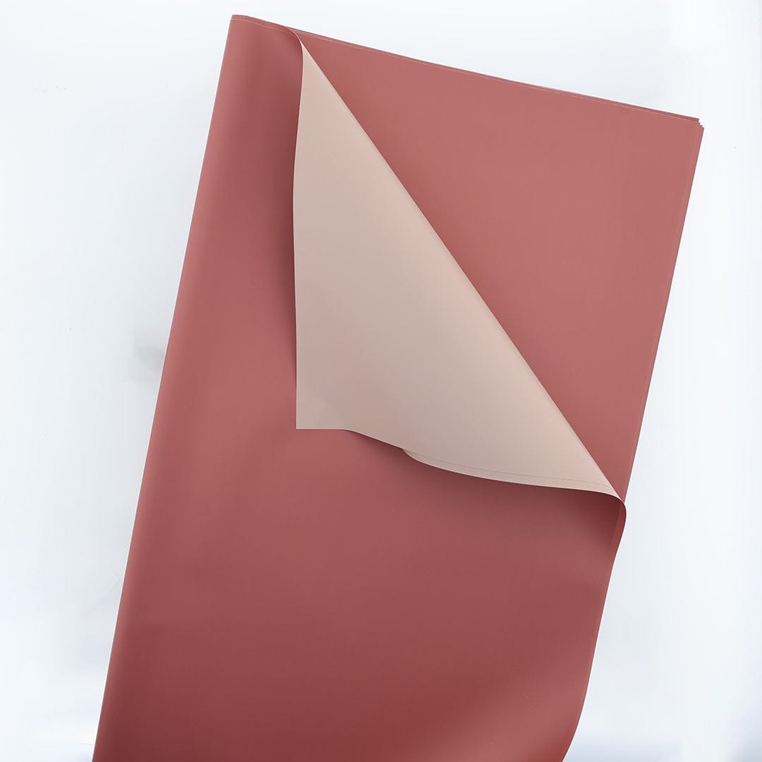 Crafteria Red Bean + Ivory Yellow Double shade Bouquet Paper