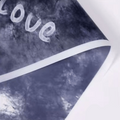 Crafteria Purple White Love Print Bouquet Paper