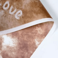 Crafteria Brown White Love Print Bouquet Paper