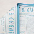 Crafteria Sky Blue Colourful Vintage Newspaper Bouquet Paper