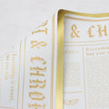 Crafteria Gold White Colourful Vintage Newspaper Bouquet Paper